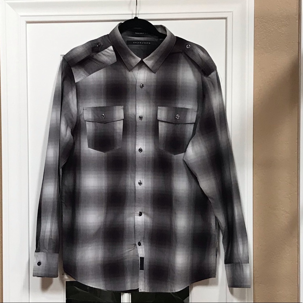 🍁Sean John tailored fit button up sz L 🍁